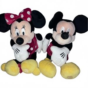 Disney Store Exclusive Large Mickey&Minnie Mouse Clubhouse 18” Plush